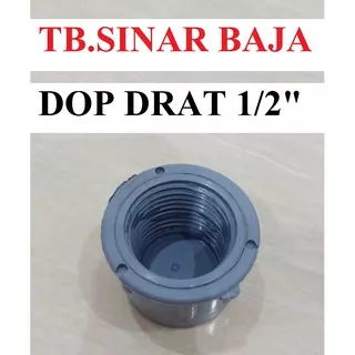 Dop Drat Dalam 1/2 AW PVC / Tutup / Cap