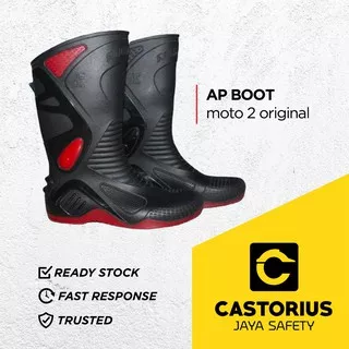 SEPATU BOOT SEPATU SAFETY SEPATU KERJA PROYEK SEPATU TAMBANG SEPATU BOOT KARET AP MOTO 2 ORIGINAL