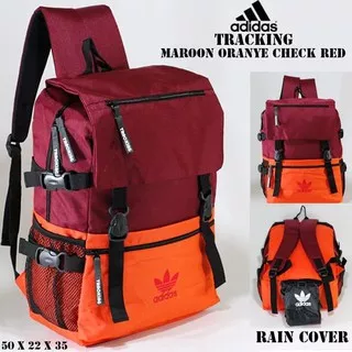 ORIGINAL TAS RANSEL ADIDAS ADA TEMPAT SEPATU N RAIN COVER | TAS SEKOLAH FUTSAL !!!