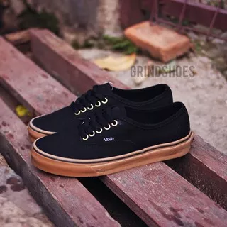 VANS AUTHENTIC BASIC BLACK GUM DT/ICC ( PREMIUM QUALITY )