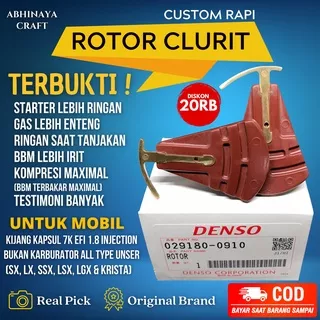 ROTOR CLURIT TOYOTA UNSER EFI ROTOR DENSO CLURIT PACUL CELURIT KIJANG KAPSUL EFI 1.8 KRISTA LGX LX SX SXX LSX SGX UNSER INJECTION