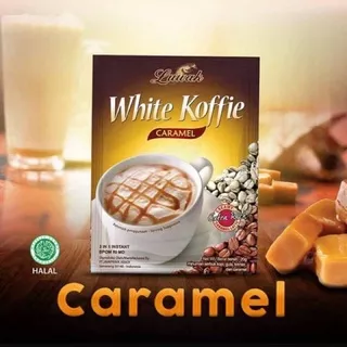 Luwak White Koffie Caramel 10 Sachet Kopi Luwak Caramel / Luwak White Kofie Kopi Caramel Renceng