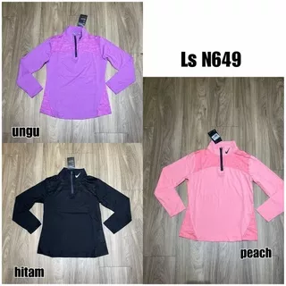 BAJU OLAHRAGA WANITA BAJU SENAM FITNES SEPEDA LARI LENGAN PANJANG NIKE DRIFIT PREMIUM IMPORT