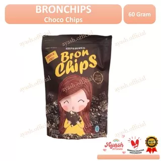 BRONCHIPS CHOCO CHIPS - Brownies kering rasa choco chips