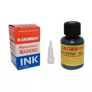 Tinta Spidol Permanent G12 SNOWMAN Marker Ink Refil isi Sepidol MIG 20 G-12 G-12T HITAM