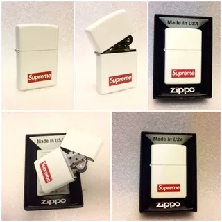 zippo supreme white matte zippo made in USA zippo original mirror