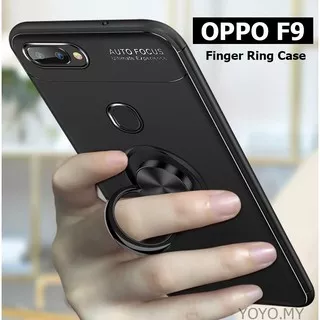 H8 Case OPPO F9 Softcase Autofocus Magnetic Ring