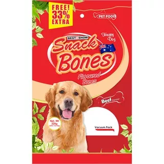 Best In Show Dog Biscuit Beef 240gr/Snack Bones Beef 240g+80gr