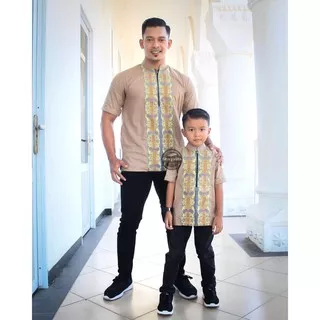 Koko As-Syahiid / Koko Katun/ Kemeja Koko/ Koko Batik Couple/ Koko Songket/ Baju koko - Warna Coklat