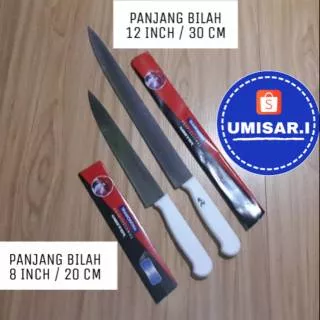 PISAU DAGING IDUL ADHA PANJANG 8 10 12 INCH PISAU KEBAB SUSHI SASHIMI KUE CAKE STAINLESS TRAMONTINA