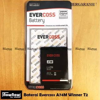 Baterai Evercoss A74M Winner T2 Original Double Power Batre Battery HP Evercross Cross