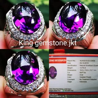 natural kecubung amethys/kecubung bungur tanjung bintang top luster crystal celan 99 %