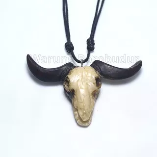 Kalung Kepala Banteng Unik Pria Wanita Kalung Resin Kepala Banteng Keren Top Quality