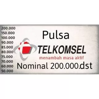 Pulsa Telkomsel Nominal 200.000 150.000 100.000 90.000 85.000 80.000 75.000 70.000 60.000 50.000
