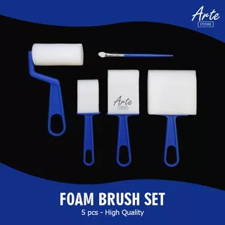 Kuas Busa - Foam Brush Set isi 5 pcs