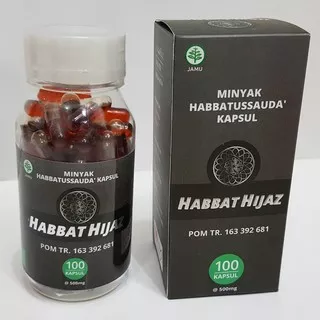Habbatussauda Habbat Hijaz 100 Kapsul Habbasyifa, Minyak Jintan Hitam / Black Seed / Black Cumin