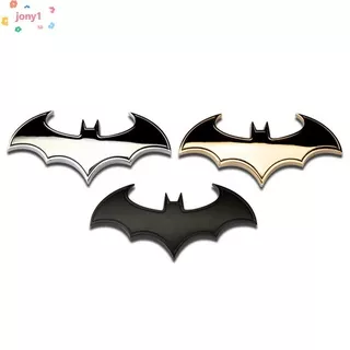 Jony Stiker Emblem Logo Batman 3d Bahan Metal Untuk Mobil / Motor
