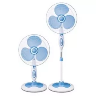 Kipas angin berdiri KAS-1627KB / 1629KB. 16 inch Miyako Stand fan 2in1 Berdiri / Meja