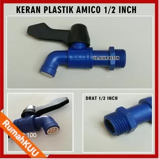 KRAN AIR AMICO 1/2 Inch / Kran Dapur / Kran Kamar Mandi / kran tembok kualitas bagus PVC