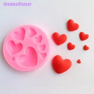 ?ICE?Loving Heart Shape Silicone Fondant Mold Sweet Heart Chocolate Candy Paste Cake