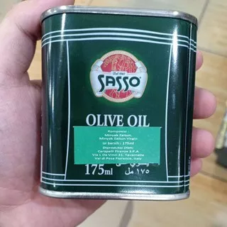 175ml Sasso Olive Oil. Minyak Zaitun Italy Kaleng