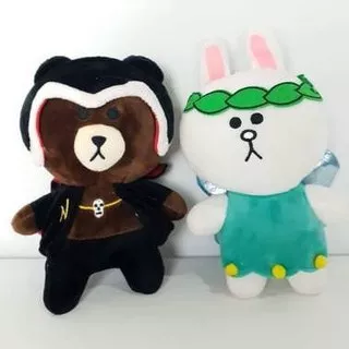 Boneka Line Couple 15cm 25cm 35cm Boneka Brown Boneka Cony New