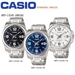 JAM TANGAN PRIA CASIO MTP-1314D-1A ORIGINAL GARANSI RESMI 1TH