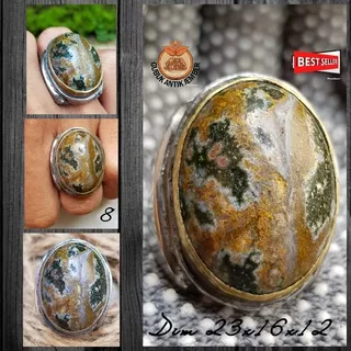 Cincin Batu Akik Natural Jesper Motif Unik (COD) Sakral Jenong Milenial Super Top HQ Obral Murah Hot Item/Best Seller/Discon