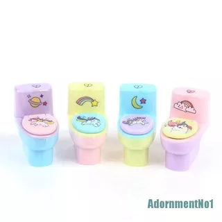 [AdornmentNo1]2pc Creative Toilet Shape Cartoon Pencil Sharpener Office Supply Stationery Gif