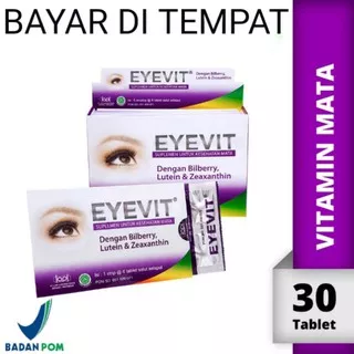 EYEVIT TABLET BOX ISI 5 STRIP @ 6 TABLET VITAMIN MATA OBAT MATA MINUS katarak dan silinder COD BPOM