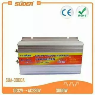 Inverter 3000W DC 12V To AC 220V Suoer SUA-300A SUA3000A SUA 3000 A SUA3000 A Inverter 3000 Watt