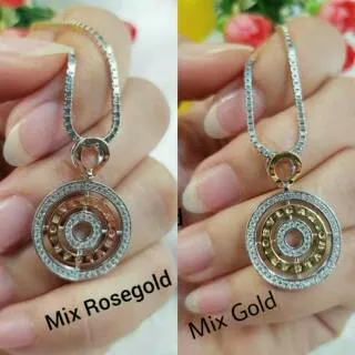 Kalung Bvlgari Bulgari Liontin Bvlgari Bulgari Kalung Silver Perak Kalung Silver Mix Rosegold Kalung Swarovski Kalung Wanita Kalung Cewek Kalung Replika Berlian Eropa Kalung Korea Kalung Liontin Silver Mix Rosegold