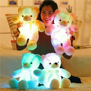 [READY JAKARTA] Boneka teddy bear led jumbo 30cm 50cm 70cm panda lampu nyala kado wisuda ultah