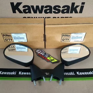 SPION NINJA RR NEW OLD ZX CBU 150 KACA SPION MIRROR ASSY SET SEPASANG KIRI KANAN ORI ORIGINAL KAWASAKI