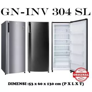 FREEZER LG 6 RAK ES BATU GN-INV304SL 304SL INVERTER 6 RAK