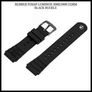 Rubber Strap Luminox 3000 3900 Series ORIGINAL (BLACK BUCKLE)