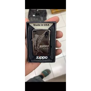 korek api Zippo silver ice motif