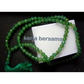 Tasbih batu giok cutting 8mm isi 99