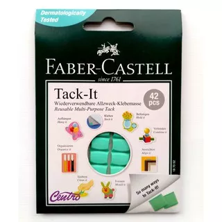 Faber Castell Tack It Reusable Multi-Purpose Tack Lem Serbaguna Isi 42 Pcs