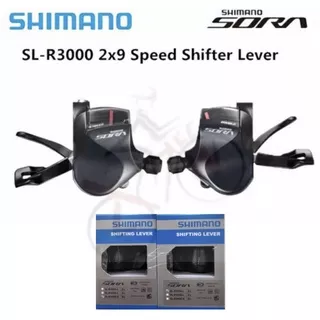 Shifter Shimano Sora SL-R3000 2 x 9 Speed Original Kiri Kanan