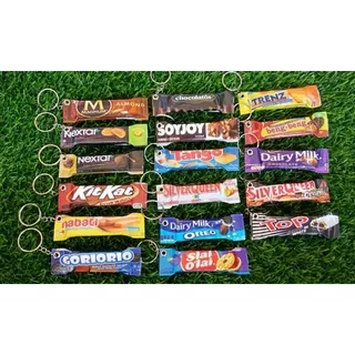 Gantungan Kunci Miniatur Snack Souvenir Pesta Kado Oleh Oleh Random