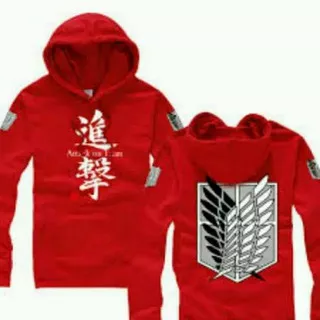 jaket attack on titan anak / JAKET AOT , hoodie anak attack on titan / SWEATER ATTACK ON TITAN