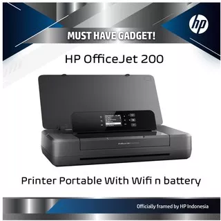 Printer HP Portable Office Jet 200 OJ 200 Mobile Printer Wifi Garansi Resmi