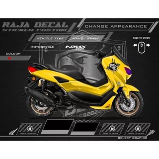 Decal Sticker Yamaha Nmax New 2020 Fullbody Stiker Decal Nmax Warna Polos Skull Samurai