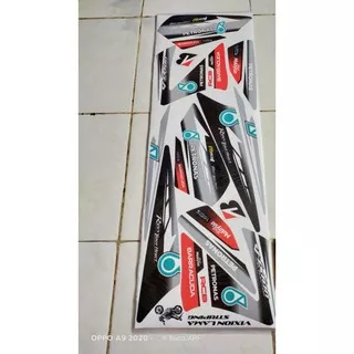 striping sticker lis variasi yamaha vixion old lama Petronas silver