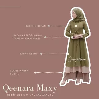 DRSS BUSUI CERUTY READY S M L XL XXL XXXL 5L DRSS JUMBO QEENARA MAXY