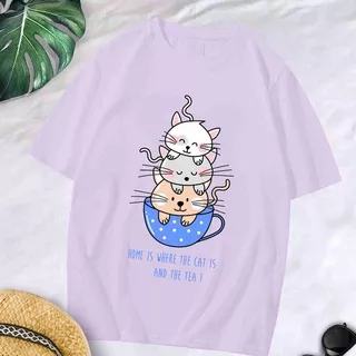 KAOS OVERSIZE MY CAT MEOW LUCU ATASAN BAJU WANITA T-SHIRT WANITA LUCU KEREN KAOS WANITA LENGAN PENDEK TUMBLR TEE IMUT