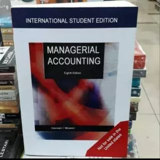 Buku Managerial accounting 8th eighth edition by Hansen mowen