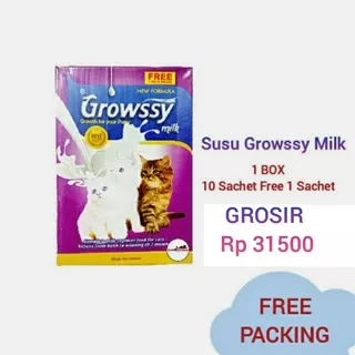 [Grosir] Susu Kucing Growssy 1 Box  isi 11 sachet