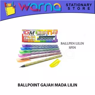 PEN PULPEN BALlPOINT LILIN GAJAH MADA SPIN GM 04FI